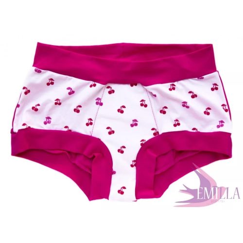 Emilla menstruációs bugyi, Pink Cherry - Méret: XXS